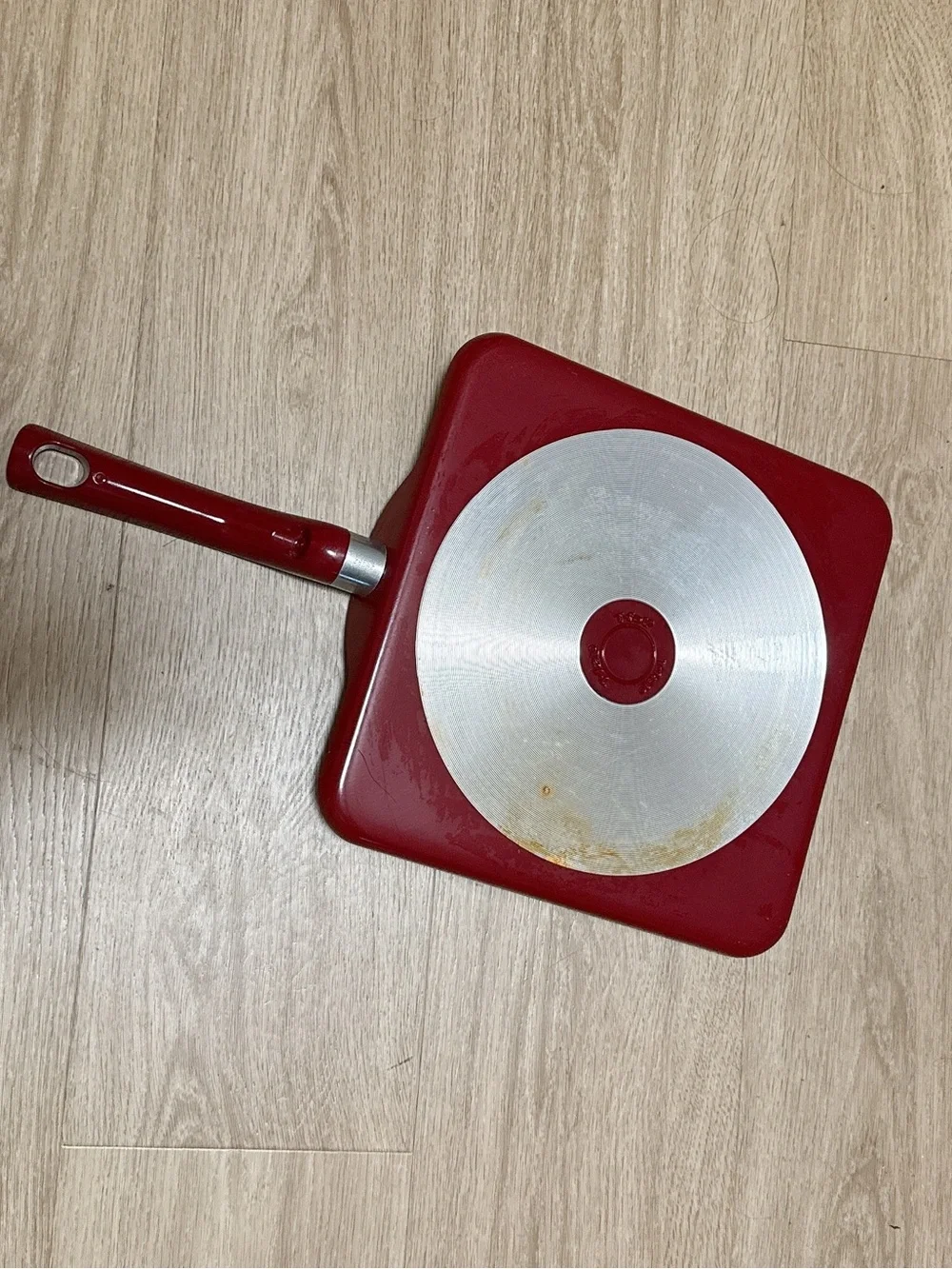 T Fal White Square Ceramic-Coated Pancake Pan